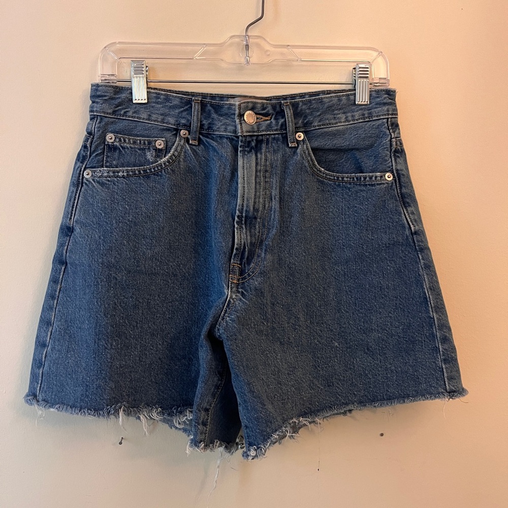 Everlane A Line Denim Shorts